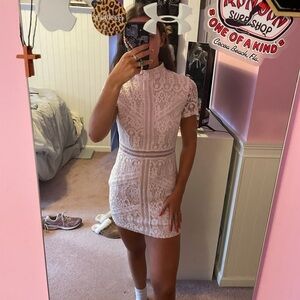 White lace mini Missguided dress